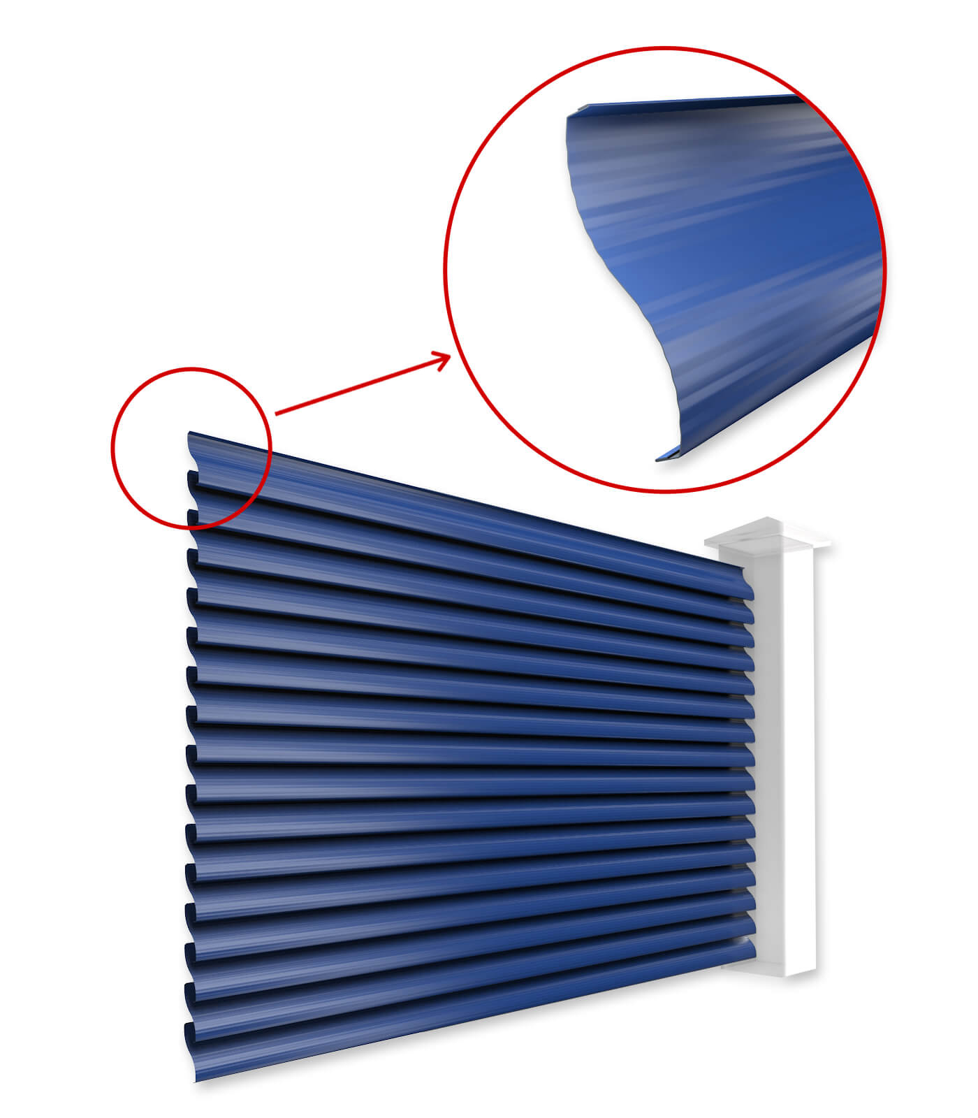 Ламели Еврожалюзи для забора-жалюзи в Семее