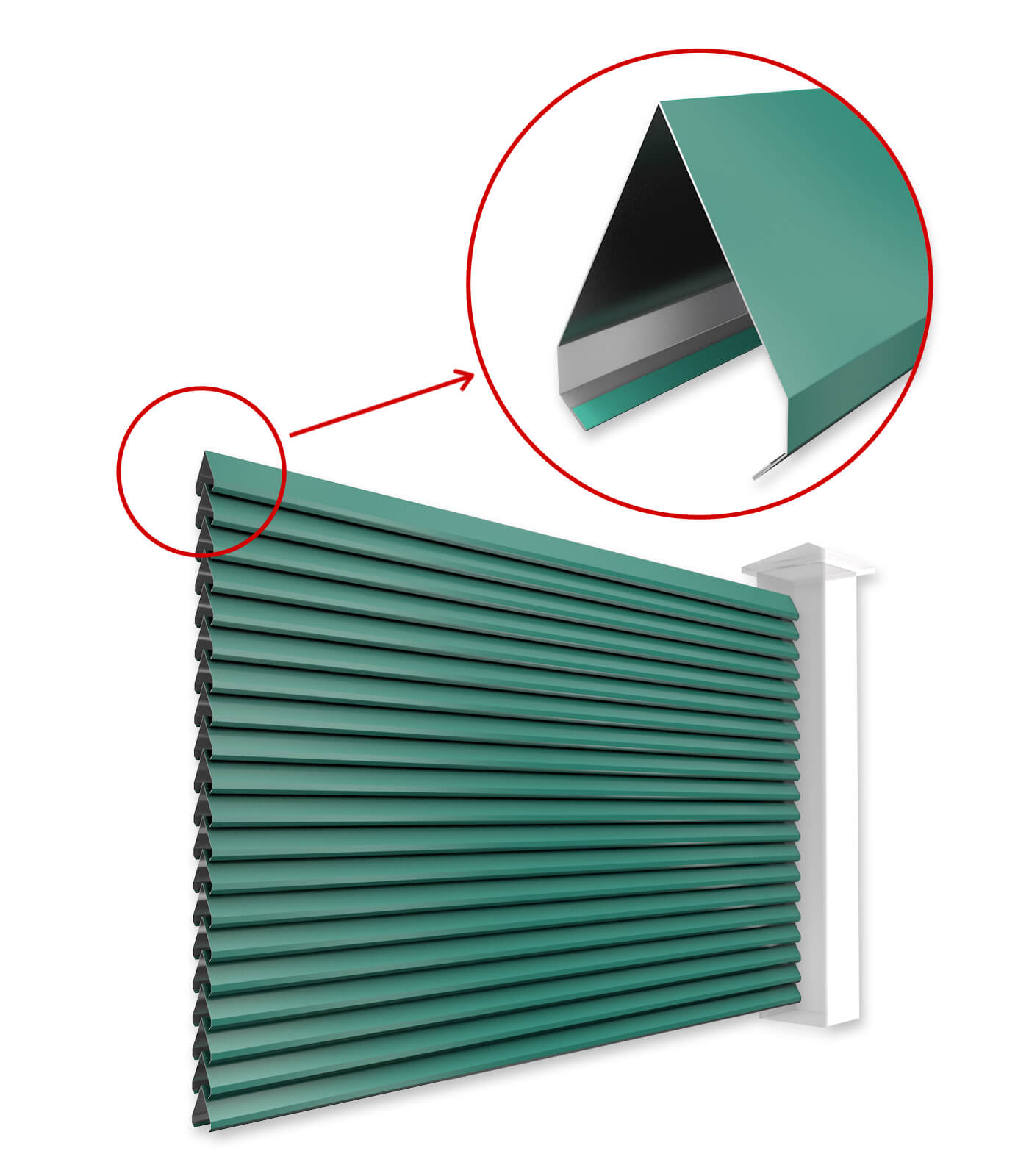 Ламели Реснички для двустороннего забора в Семее