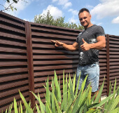 Забор из металлического штакетника, Восточно-Казахстанская область, город Зыряновск